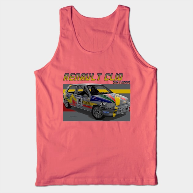 Renault Clio Williams Tank Top by PjesusArt